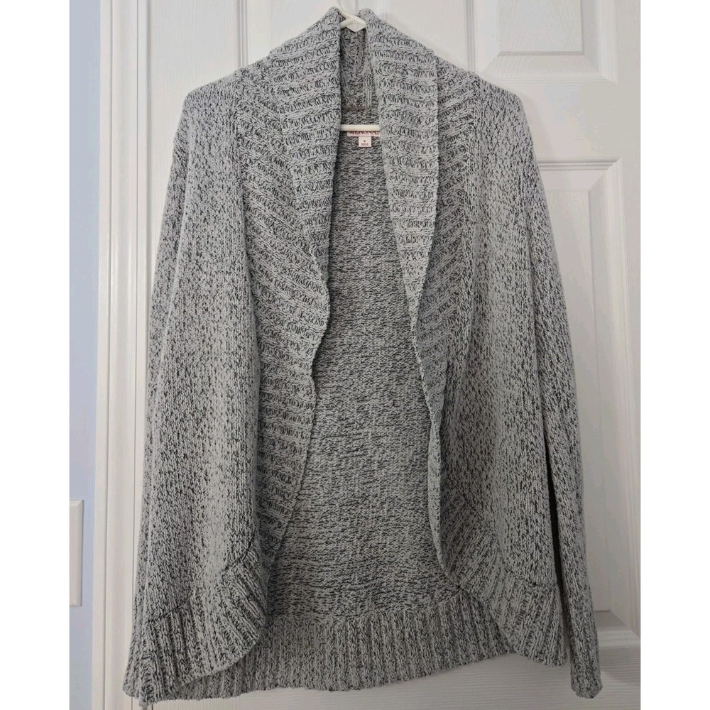 Merona Women's Long Sleeve Cardigan Sweater Knit Top Size Small Grey